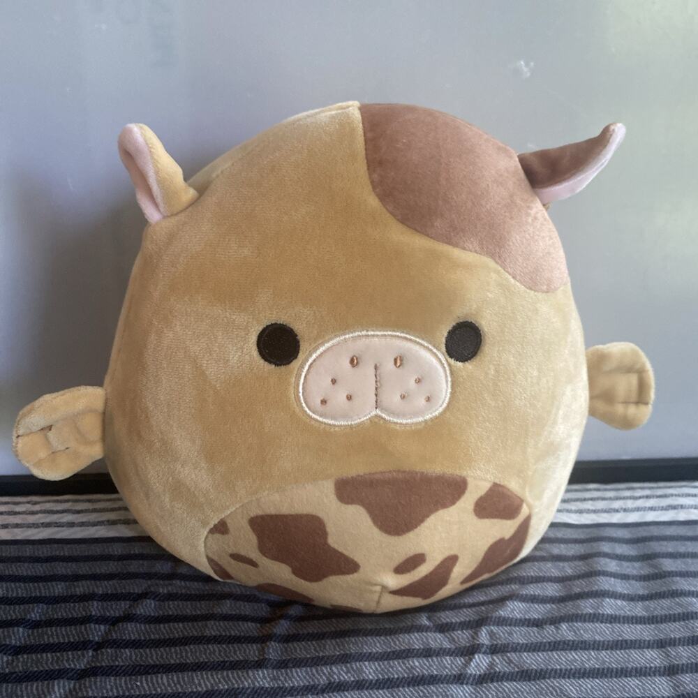Squishmallows 10” BITTIE the Chocolate Milk Sea Cow Brown Tan Plush Sea Squad